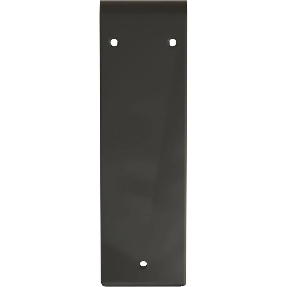 10" Black Powder Coated Steel Shelf Bracket
