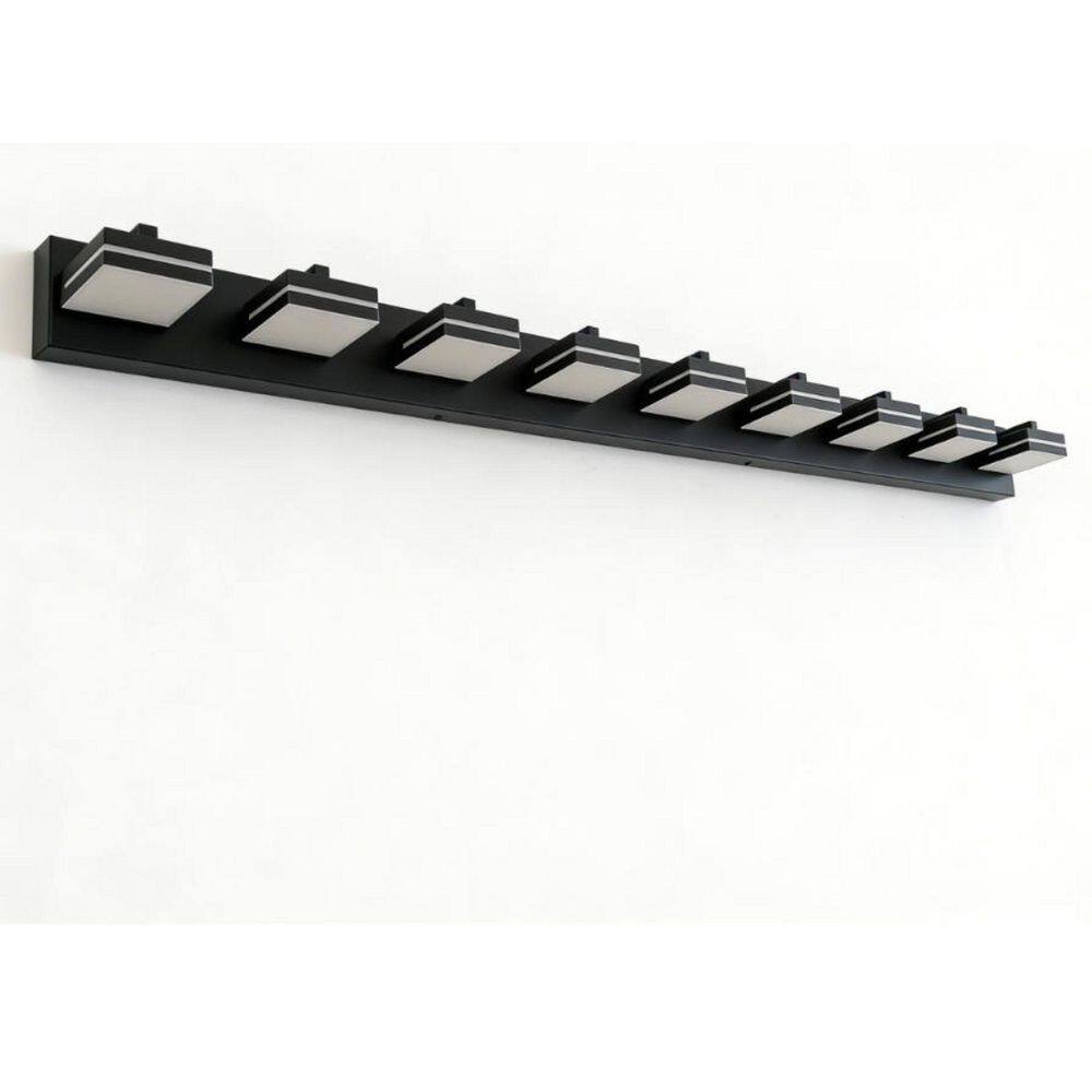 62.2 in. 9-Light Black LED Bathroom Vanity Light with Dimmable 5500K Light price history on PriceWatchPro