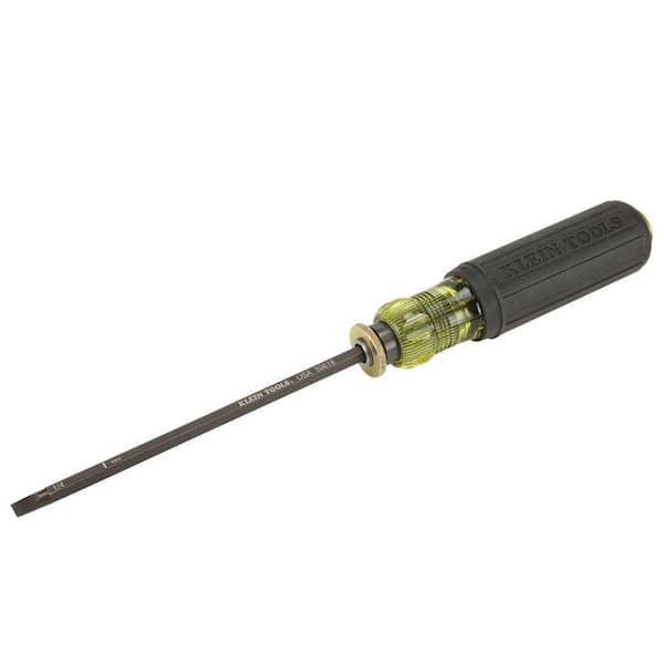 Klein Tools Adjustable Screwdriver, #2 Phillips, 1/4-Inch Slotted