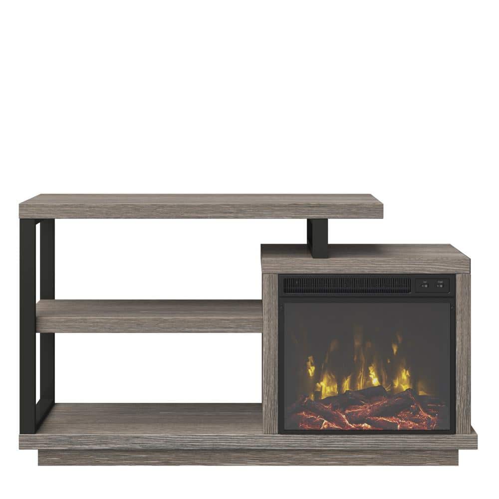 Twin Star Home 59.5 in. Freestanding Wooden Electric Fireplace TV Stand