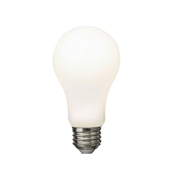 13-Watt Equivalent A19 Shape E26 Base Dimmable Frosted LED Light Bulb 3000K Warm White (1-Pack)