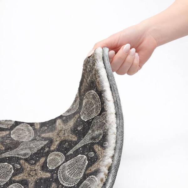 Dream Shag Premium Machine Washable Abstract ADS183 Midnight 8 ft. x 10 ft. Area Rug