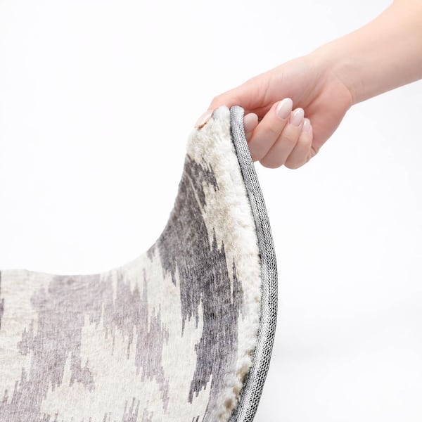 Dream Shag Premium Machine Washable Abstract ADS746 Purple 10 ft. x 14 ft. Area Rug