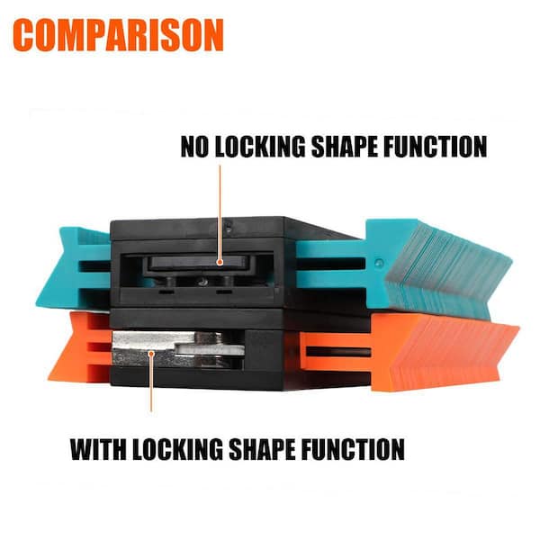 Angel Sar - 10 in. Contour Gauge Profile Tool Adjustable Lock, Precisely Copy Irregular Shape Duplicator
