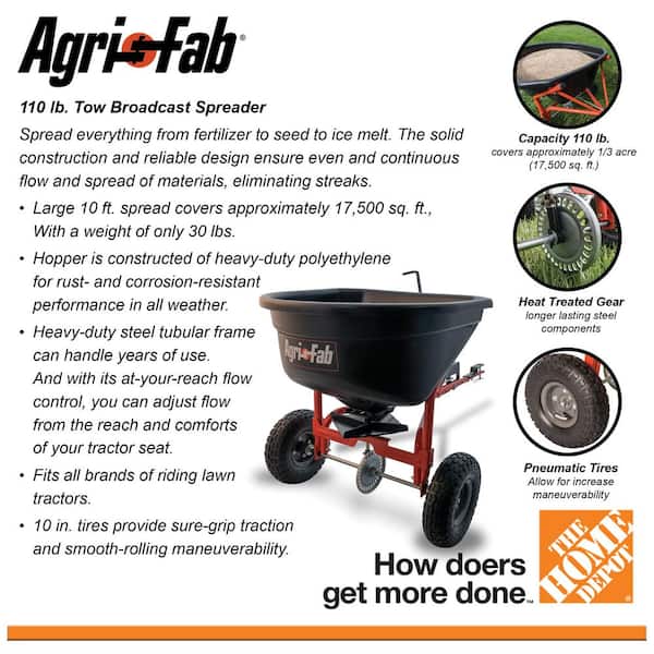 110 lb. Tow Broadcast Spreader
