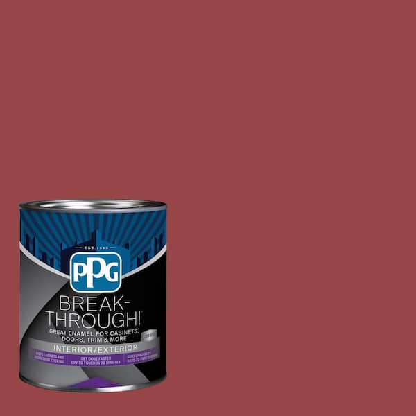 Break-Through! 1 qt. PPG13-10 Candy Apple Semi-Gloss Door, Trim & Cabinet Paint