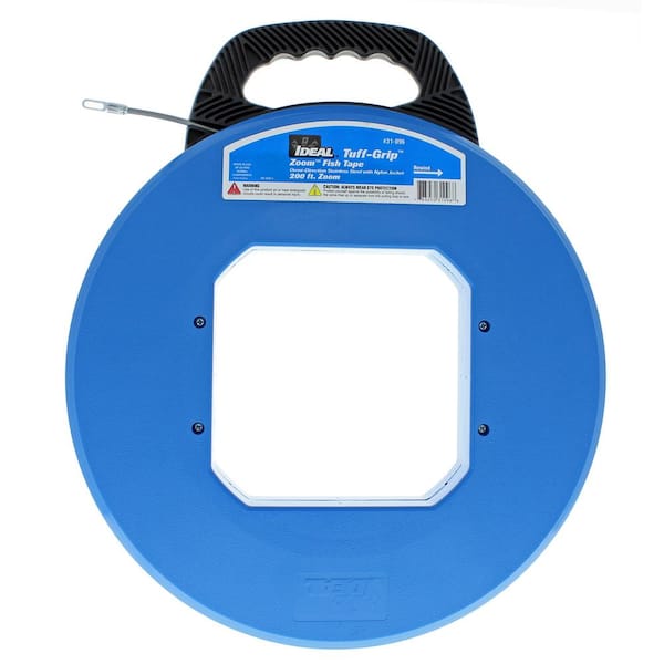 IDEAL 200 ft. x 3/16 in. Wide Zoom Fish Tape with Eyelet