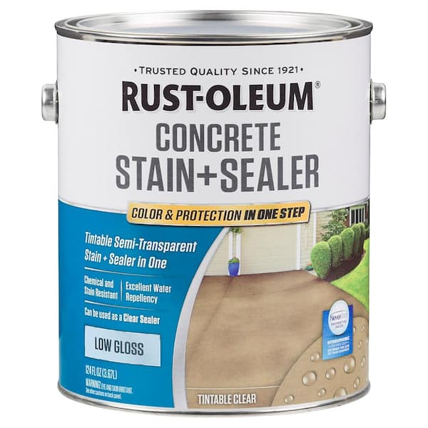 Rust-Oleum 1 -gal. Clear Low Gloss Concrete Water Repellent Sealer Tintable