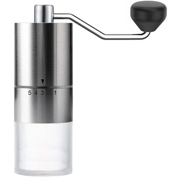 Manual Coffee Grinder Ceramic Burr 5 Adjustable Settings Precision Grinding for Espresso French Press Pour Over