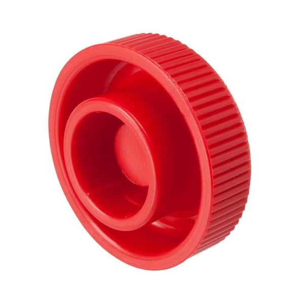 Everbilt 5/16 in. Red Round Plastic Knob 77978 - The Home Depot
