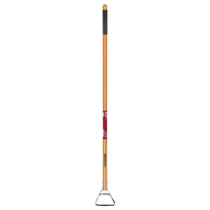 54 in. L Wood Handle Action Hoe with Grip