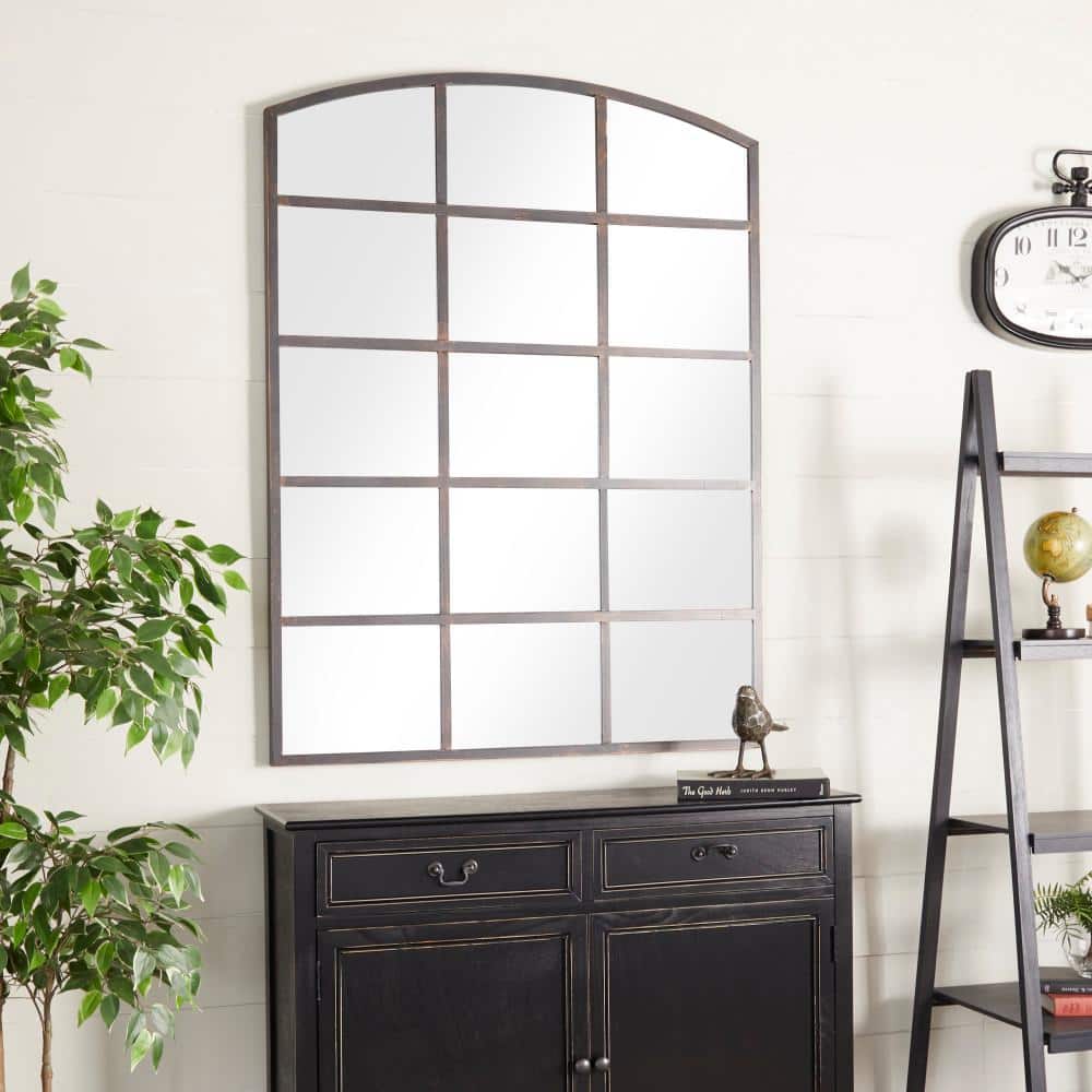 Bronze Wood Rectangular Dresser Mirror 36" x 48"