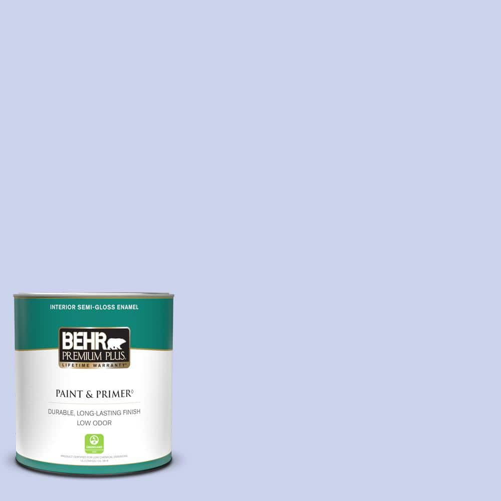 1 qt. #P540-2 Garden Fairy Semi-Gloss Enamel Low Odor Interior Paint & Primer -  BEHR PREMIUM PLUS, ZZ597377