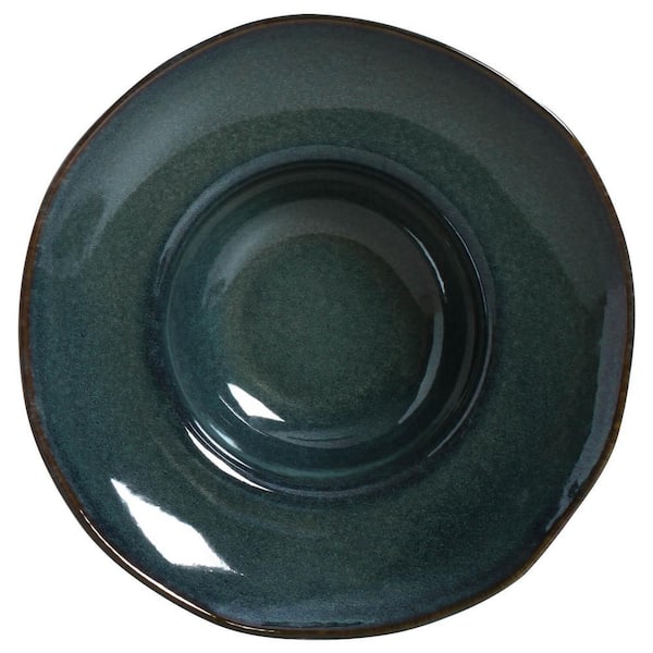 14.6 fl. oz. Oceano Dark Blue Stoneware Pasta Bowl (Set of 4)