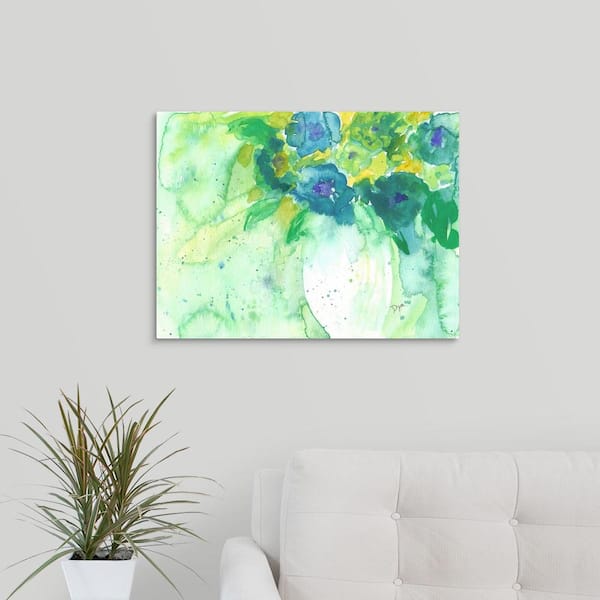 GreatBigCanvas "Bold Teal" by Beverly Dyer Canvas Wall Art