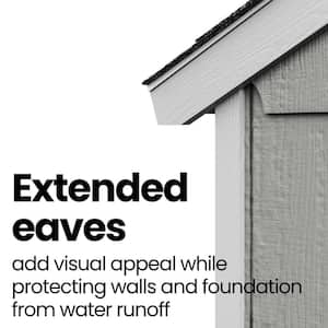 Professionally Installed All Weather High Wind 145 12 ft. W x 16 ft. Outdoor Wood Shed with Black Shingles (192 sq. ft.)