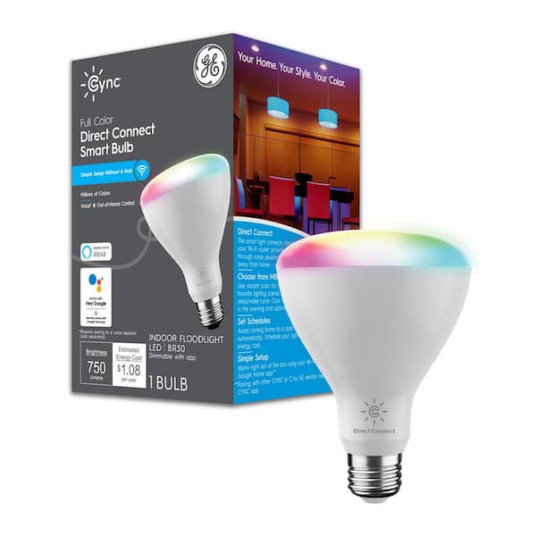 Cync 65-Watt BR30 LED EQ 2700K Color Changing Smart Flood Light Bulb 1-Pack