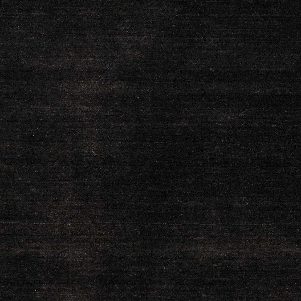 Handmade Black Wool 6' x 6' Tufted Square Area Rug