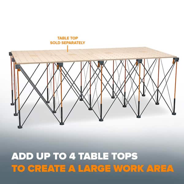 BORA 48 in. x 96 in. x 36 in. H Steel Tall Centipede Work Support