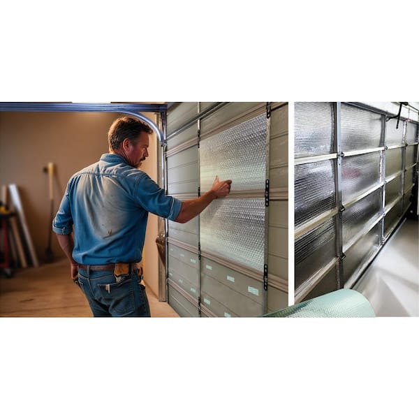 24 in. x 80 in. Garage Door Radiant Barrier Insulation Kit for 2-Door Metal Garage Doors