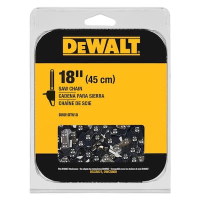 DEWALT 18 in. Chainsaw Chain 62 Drive Link DWO1DT618
