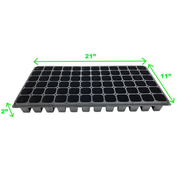 80 Cells  = 10 Flats Seed Sprouting Trays Shallow Seed Starting Inserts 