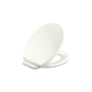 Impro Ready Latch Quiet-Close Round- Front Toilet Seat in Dune