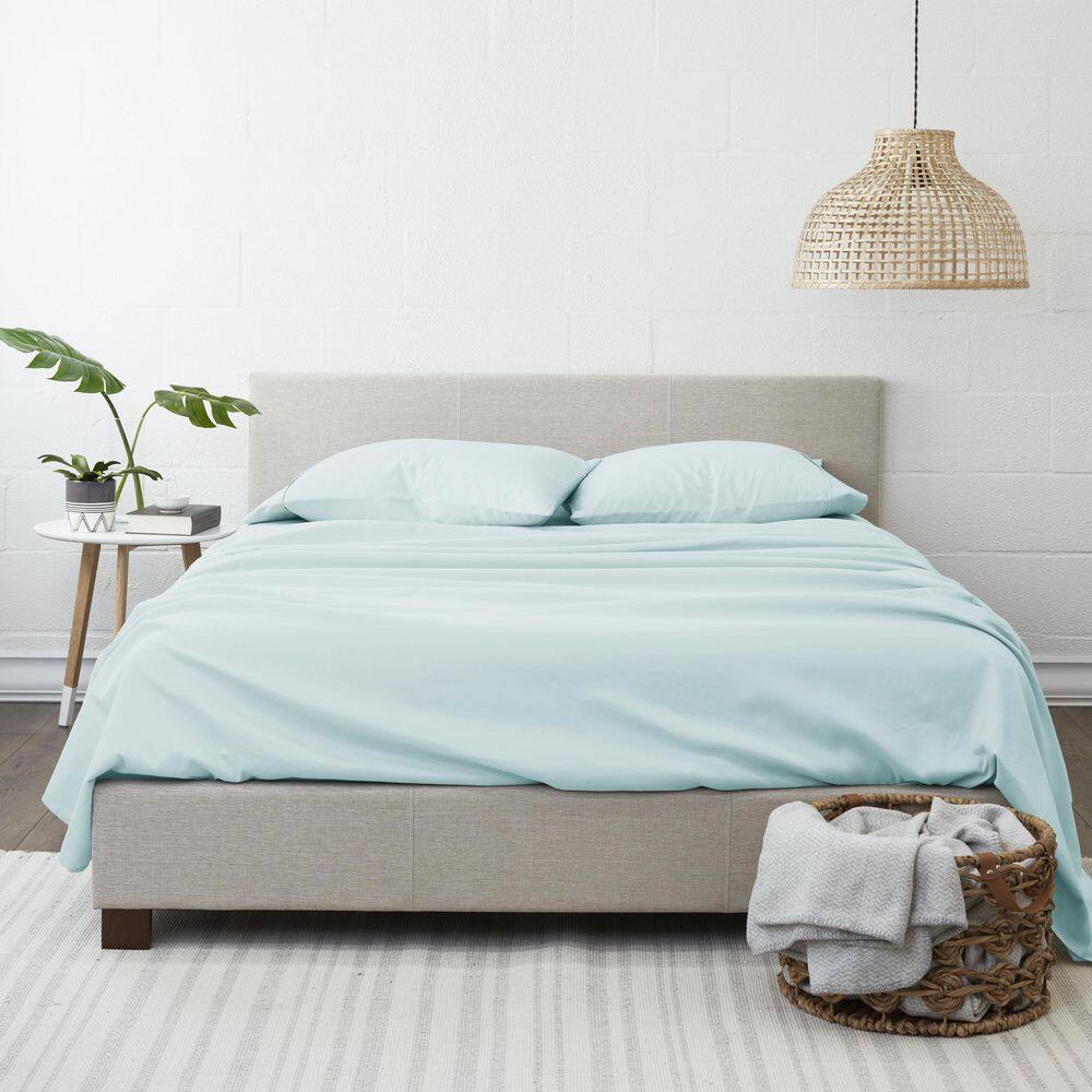 Aqua Twin XL Deep Pocket Microfiber Sheet Set