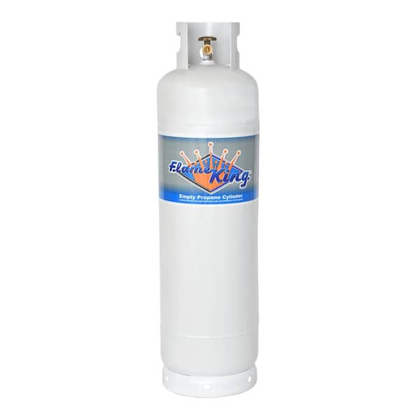 Flame King 60 lbs. Steel Propane Tank Liquid Propane Refillable Cylinder with POL Valve