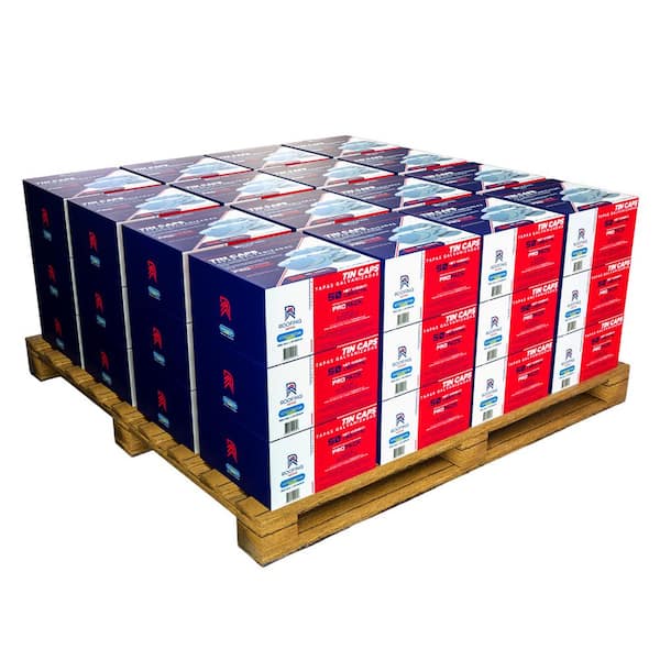 Roofing Nation LLC 1-5/8 in. Hot Dipped Galvanized Roofing Tin Caps (48 Boxes per Pallet 50 lbs. per Box)