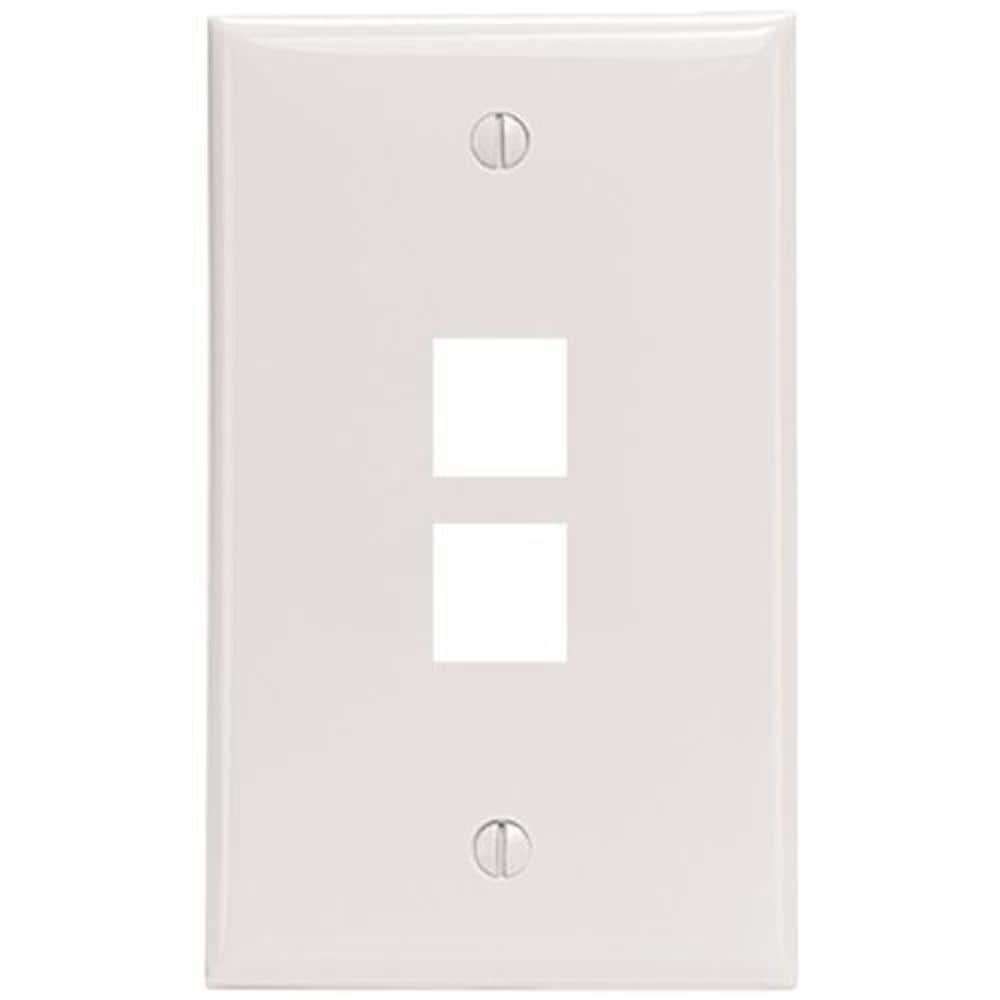 UPC 078477835616 product image for White 1-Gang Audio/Video Wall Plate (1-Pack) | upcitemdb.com