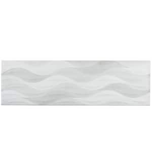 Ripple 11.7 in. x 39.2 in. Gray Ceramic Matte Floor and Wall Tile (15.93 sq. ft./case) 5-Pack