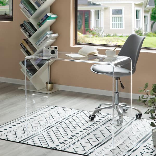 Glass desk and online chair