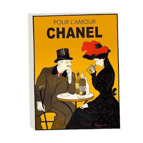 VENICE BEACH Collections Pour L'Amour Chanel by Grotto Studios 1-Piece Unframed Graphic Print Abstract Poster Art Print 24 in. x 18 in.