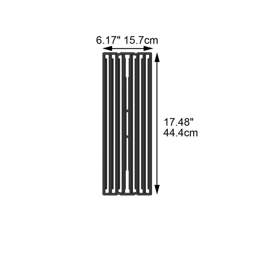 Black Porcelain Coated Cast Iron Reversible Cooking Grid
