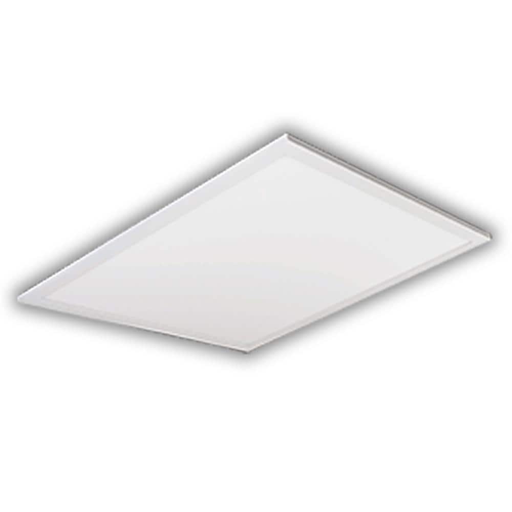 2 ft. x 2 ft 64-Watt Equivalent White Edge-Lit Flat Panel Integrated LED Drop Ceiling Troffer Bright White 3500K 81963 price history on PriceWatchPro