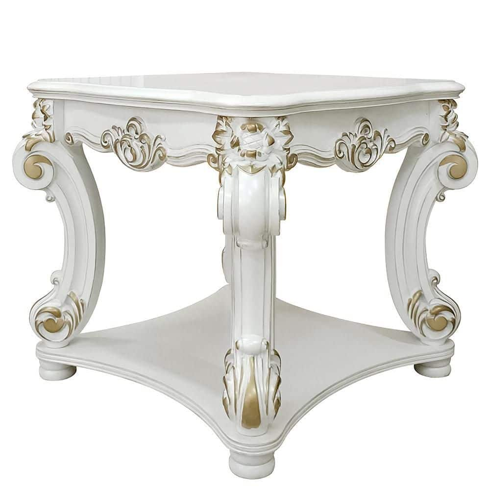 Vendome 31" Accent Tables Antique Pearl - Acme Furniture