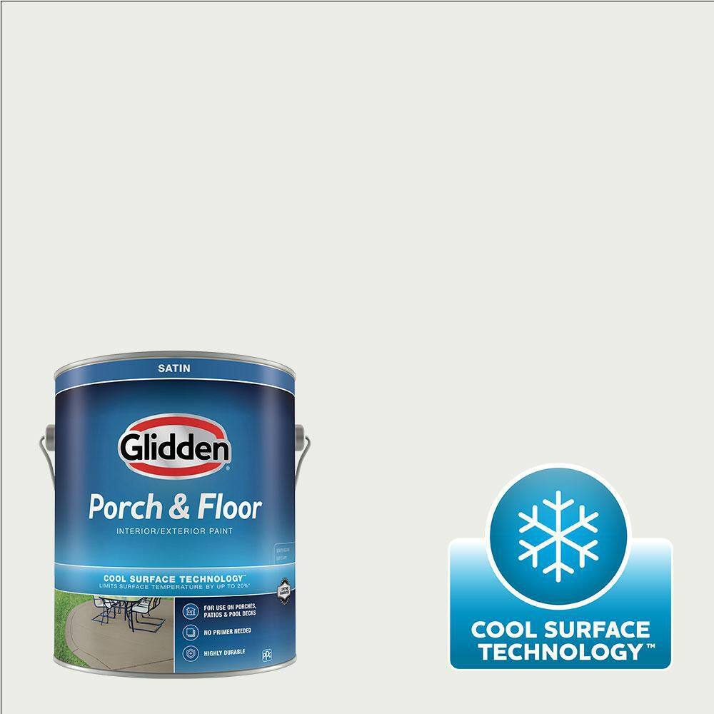 Glidden Porch and Floor 1 gal. PPG09981 Cotton Tail Satin Interior