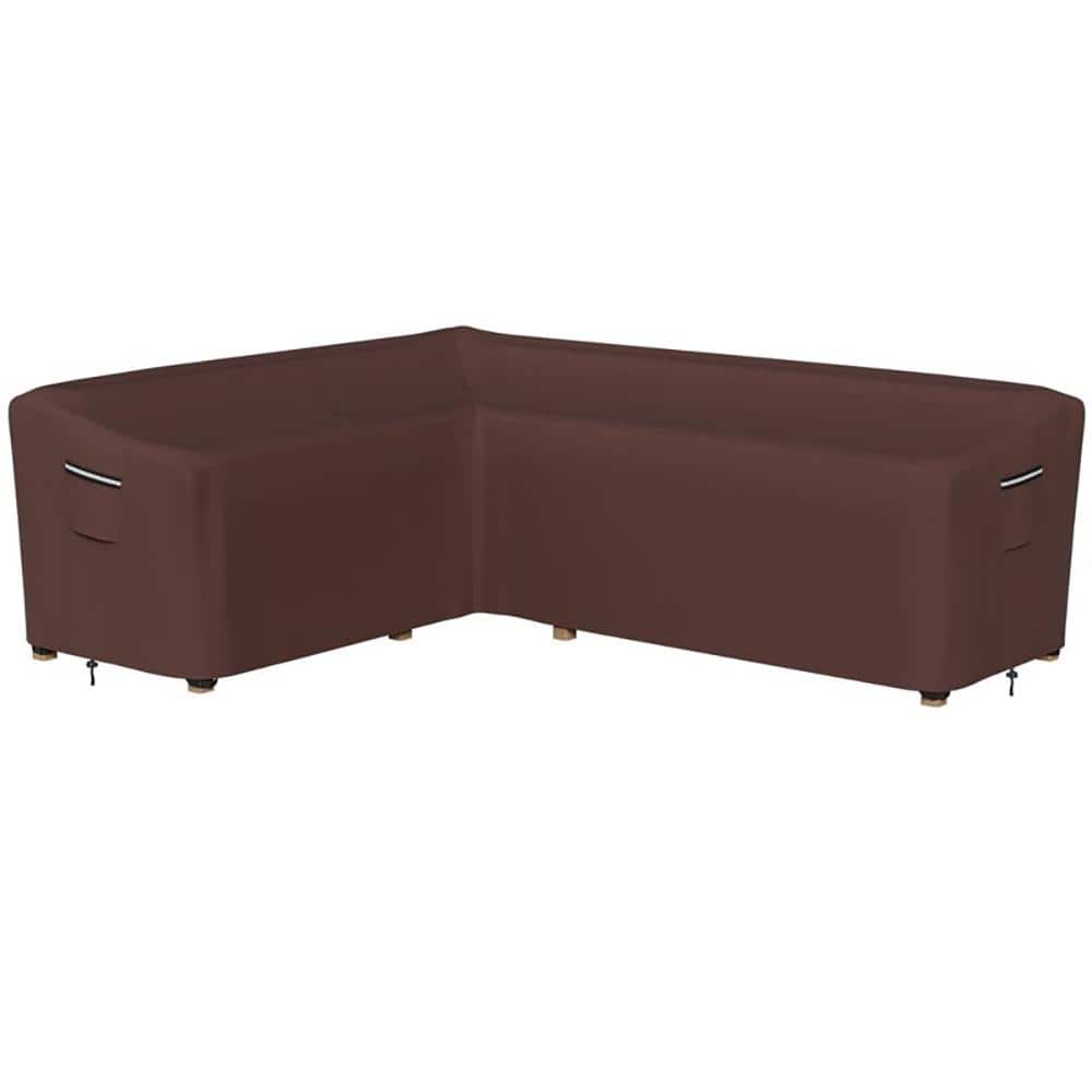 Thickened 600D Heavy Duty Left L-shaped Patio Furniture Set Outdoor Waterpr