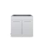 35.5 in. Stainless Steel 2-Door Cabinet for Built-In Gas Grill