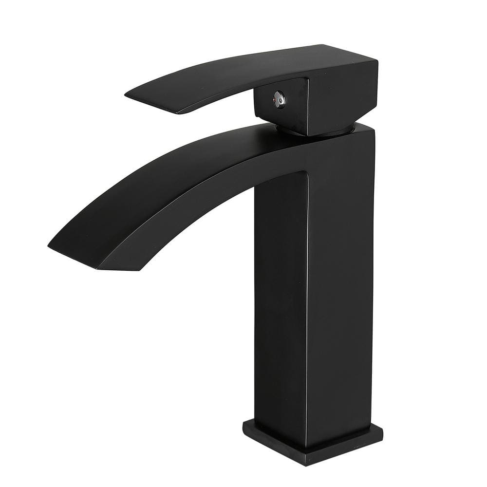 Single Handle Single Hole Bathroom Faucet in Black with Spot Resistant price history on PriceWatchPro