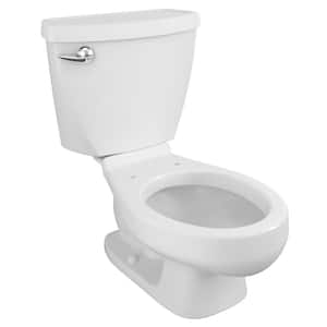 Baby Devoro FloWise 10 in. Rough-in 2-Piece 1.28 GPF Single Flush Round Toilet in White
