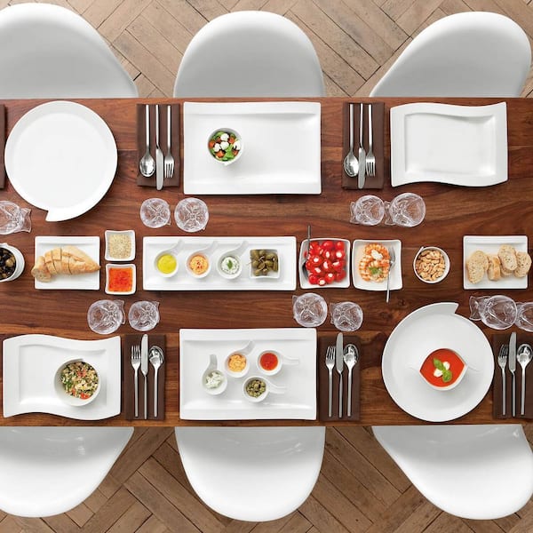 Villeroy & Boch New Wave Set of Four 20 fl. oz. White Porcelain