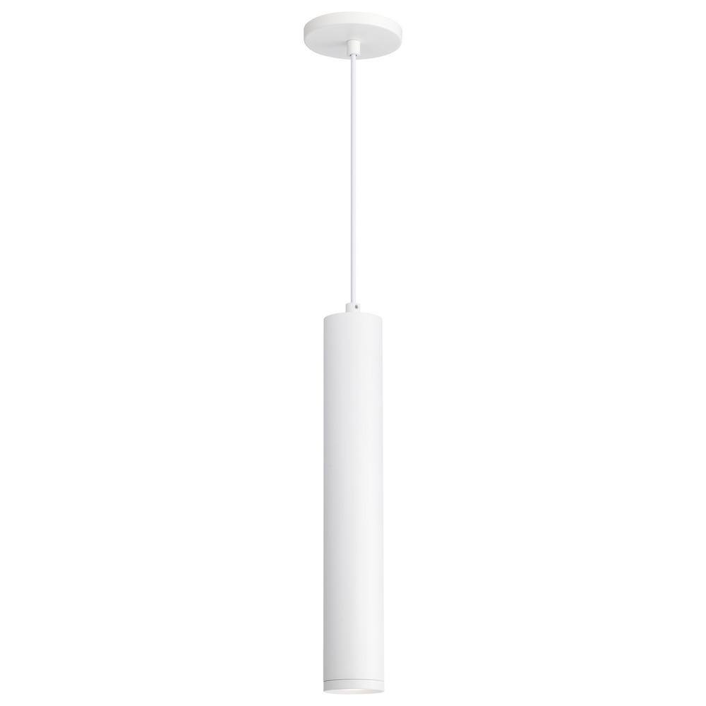 Matte White Aluminum LED Indoor/Outdoor Pendant Light