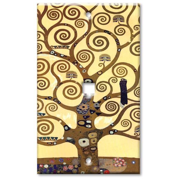 Art Plates Klimt The Tree of Life Phone Jack Wall Plate