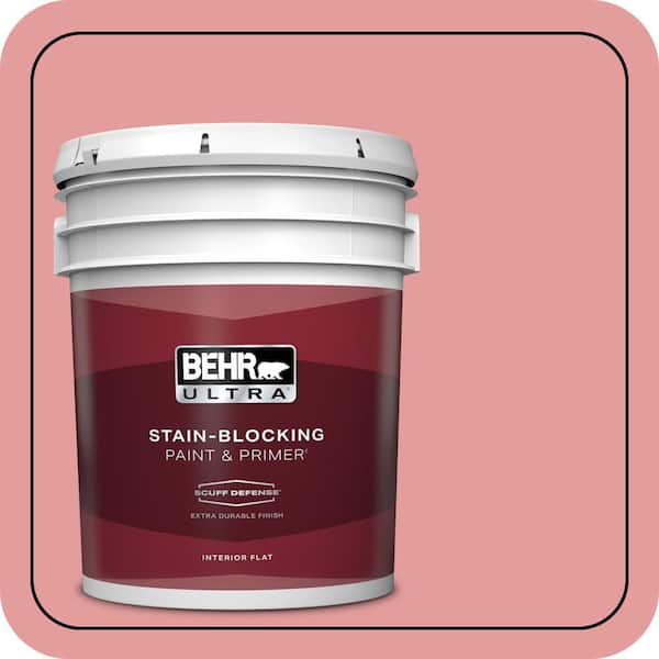 BEHR ULTRA 5 gal. #150D-4 Pale Berry Extra Durable Flat Interior Paint & Primer