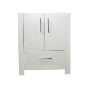 Boston 30 in. W x 20 in. D x 34 in. H Bath Vanity Cabinet without Top in Glossy White