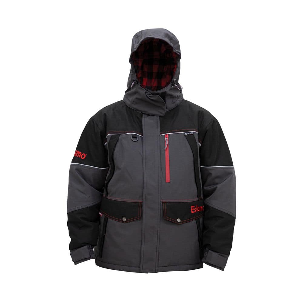 Eskimo Keeper Insulated Ice Fishing Jacket, Men's, Gray/Black