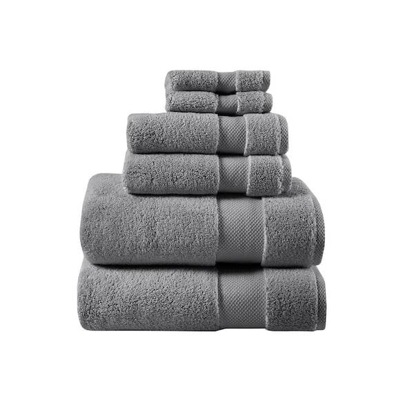 Trident Soft and Plush, 100% Cotton, Highly Absorbent, Bathroom Towels, Super Soft, 6 Piece Towel Set (2 Bath Towels, 2 Hand Towels, 2