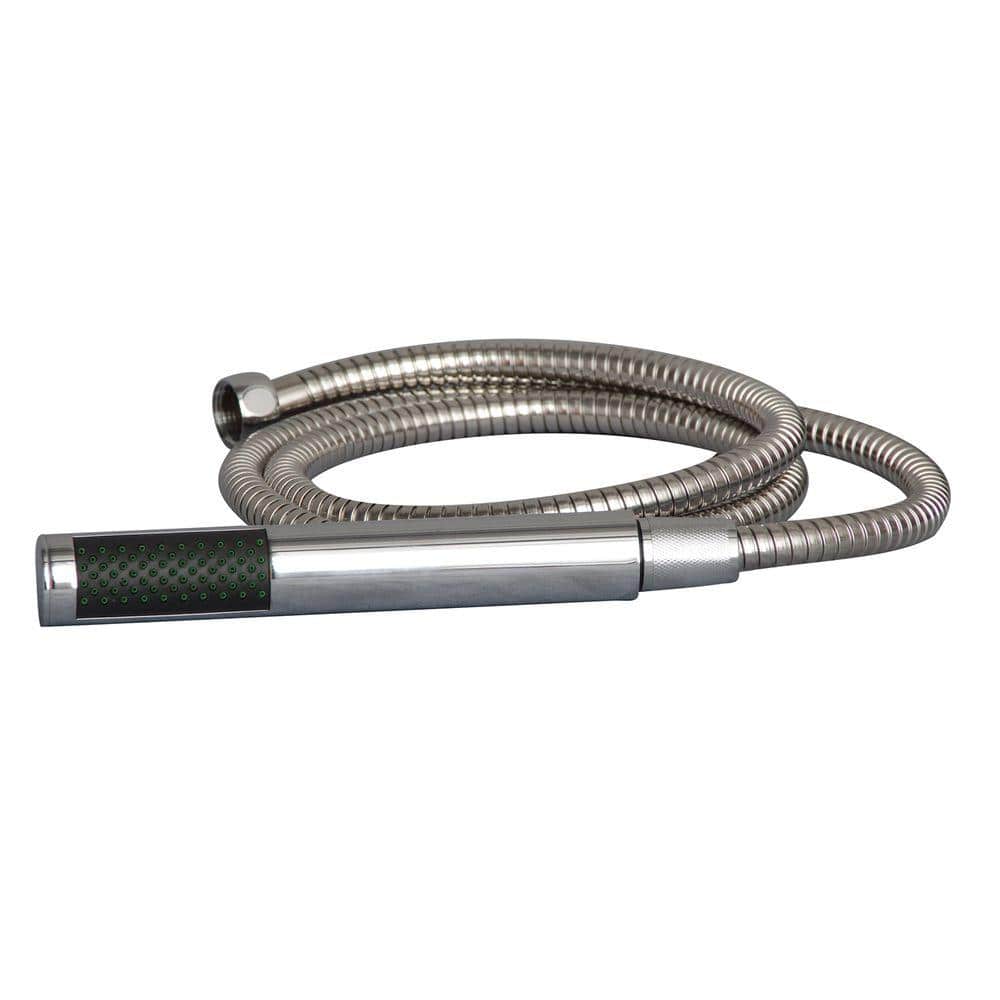 Polished Nickel Wall Mounted Tub Faucet with Handshower